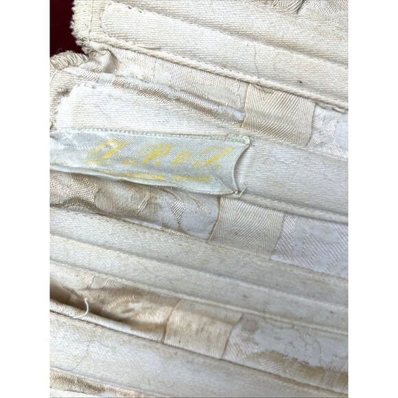 Sz 27 - 31 Fancy Brocade High Waisted Edwardian Corset 1910 - Picture 7 of 7